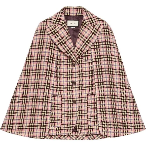 Gucci | Jackets & Coats | Gucci Convertible Houndstooth Cape